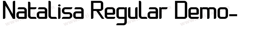 Natalisa Regular Demo字体转换